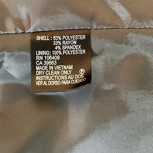 NWT TAHARI ARTHUR S. LEVINE Blazer Womens Gray 3 Button Cuffed Business Size 14 - Picture 7 of 14